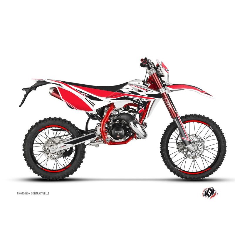 Kit Deco 50cc FIRENZE Beta RR 50 Enduro Blanc Rouge Noir