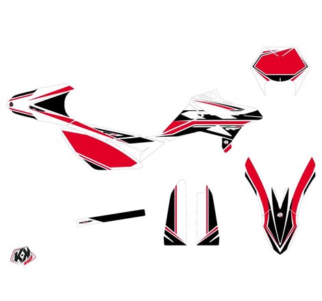 Kit Deco 50cc FIRENZE Beta RR 50 Enduro Blanc Rouge Noir