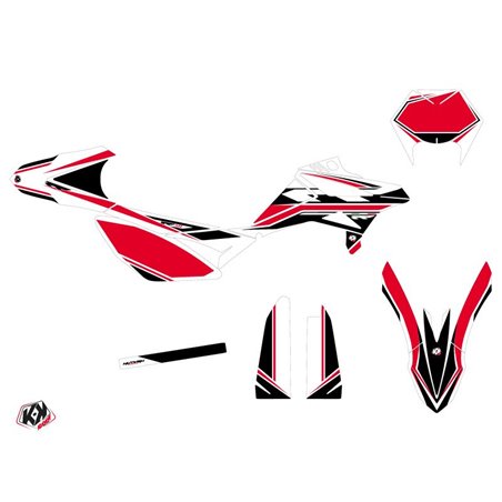 Kit Deco 50cc FIRENZE Beta RR 50 Enduro Blanc Rouge Noir