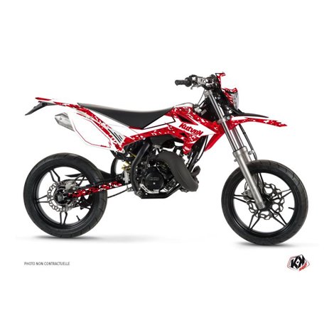 Kit Deco 50cc Predator Beta RR 50 Motard Blanc Rouge