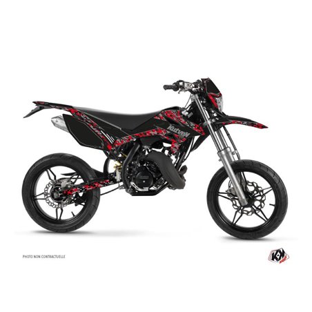 Kit Deco 50cc Predator Beta RR 50 Motard Noir Rouge