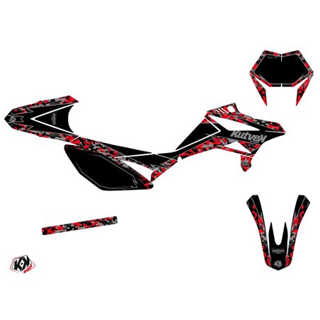 Kit Deco 50cc Predator Beta RR 50 Motard Noir Rouge