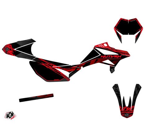 Kit Deco 50cc Eraser Beta RR 50 Motard Noir Rouge