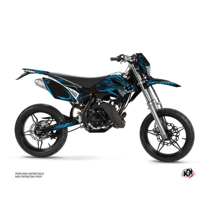 Kit Deco 50cc Graff Beta RR 50 Motard Bleu