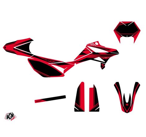 Kit Deco 50cc FIRENZE Beta RR 50 Motard Rouge Noir