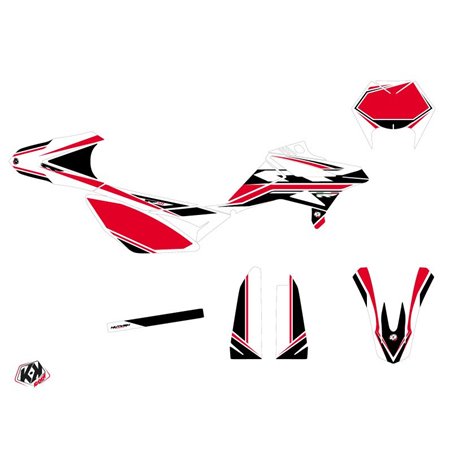 Kit Deco 50cc FIRENZE Beta RR 50 Motard Blanc Rouge Noir