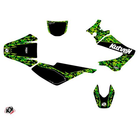 Kit Deco 50cc Predator Derbi DRD Xtreme Noir Vert