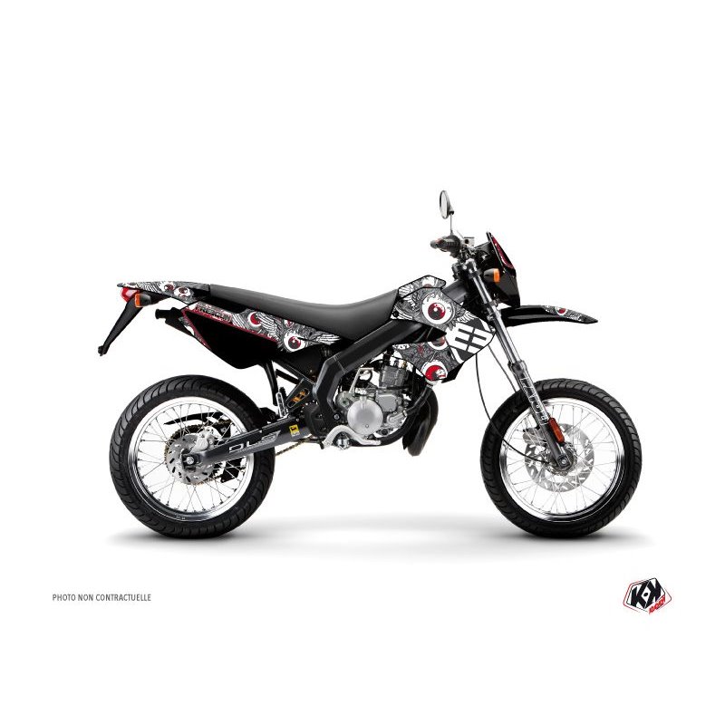 Kit Deco 50cc Freegun Eyed Derbi DRD Xtreme Gris Rouge