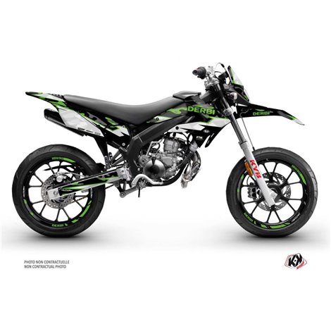 PACK Kit Deco + Housse de Selle 50cc BARBARIAN Derbi Xtreme 50 Vert