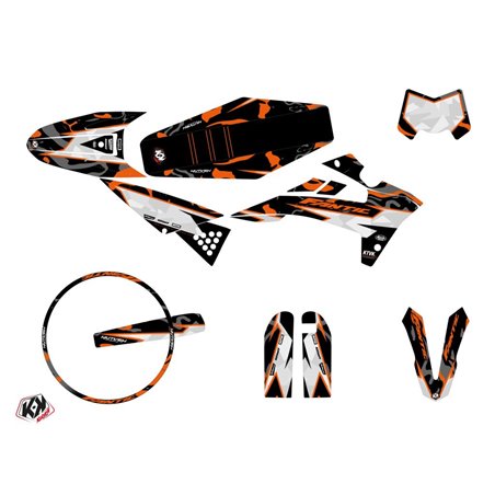 Kit Deco 50cc BARBARIAN Fantic XM 50 Orange