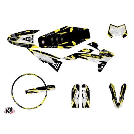 Kit Deco 50cc BARBARIAN Fantic XM 50 Jaune Neon