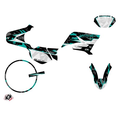 PACK Kit Deco + Housse de Selle 50cc BARBARIAN MBK Xlimit Turquoise