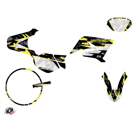 PACK Kit Deco + Housse de Selle 50cc BARBARIAN MBK Xlimit Jaune Neon