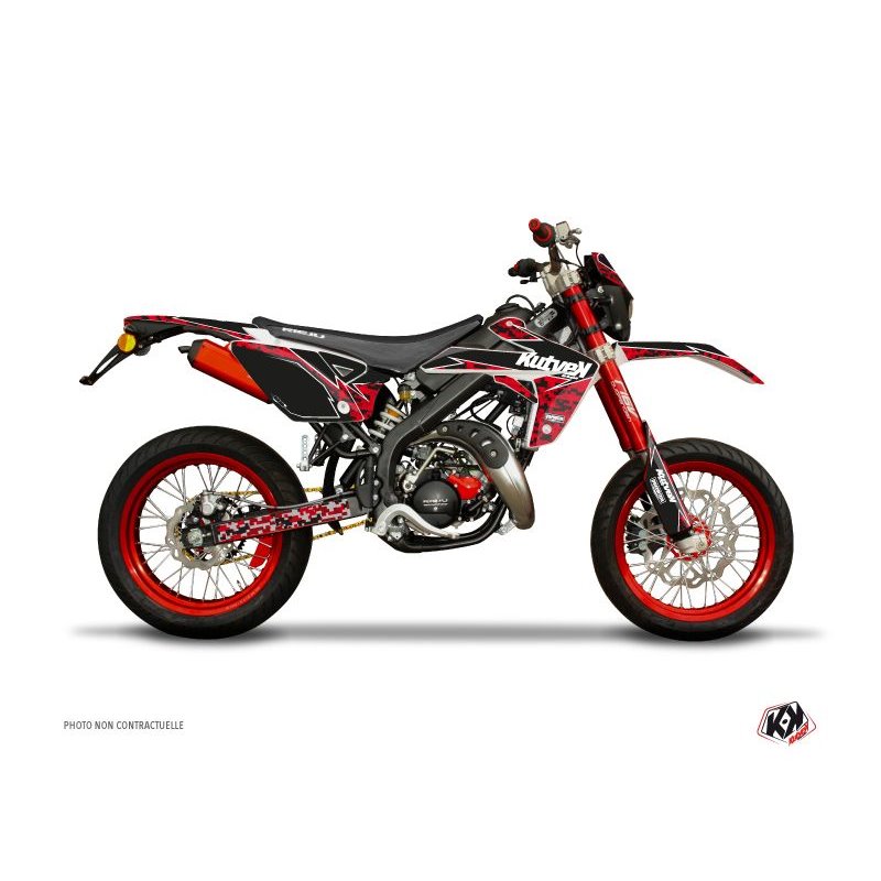 Kit Deco 50cc Predator Rieju MRT 50 Rouge Noir