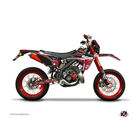 Kit Deco 50cc Predator Rieju MRT 50 Rouge Noir