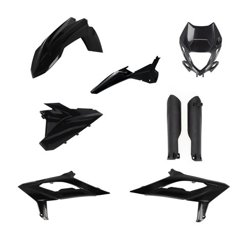 Kit Plastique Cycra 5 Elements + Protection Fourche Beta Enduro 2023 - Noir