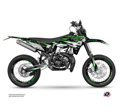 PACK Kit Deco + Housse de Selle 50cc BARBARIAN Sherco SM 50 Vert