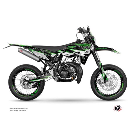 PACK Kit Deco + Housse de Selle 50cc BARBARIAN Sherco SM 50 Vert