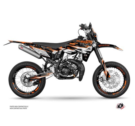 PACK Kit Deco + Housse de Selle 50cc BARBARIAN Sherco SM 50 Orange