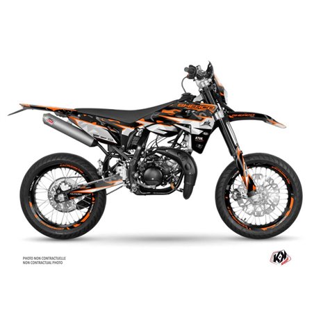 PACK Kit Deco + Housse de Selle 50cc BARBARIAN Sherco SM 50 Orange