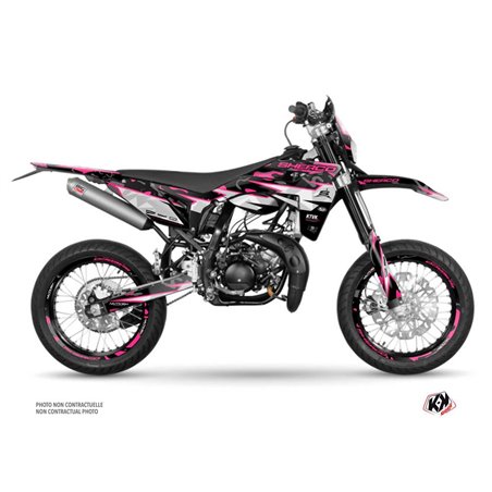 PACK Kit Deco + Housse de Selle 50cc BARBARIAN Sherco SM 50 Rose