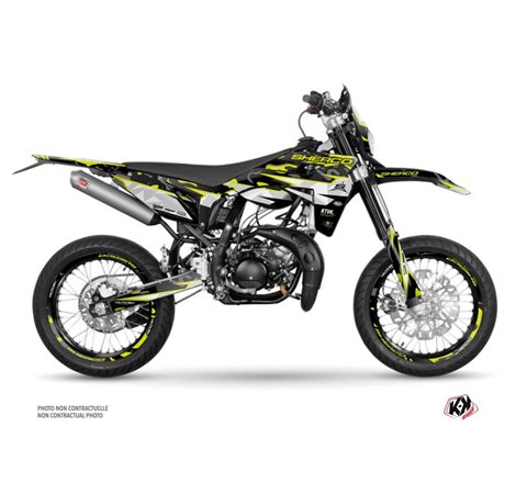 PACK Kit Deco 50cc BARBARIAN Sherco SM 50 Jaune Neon