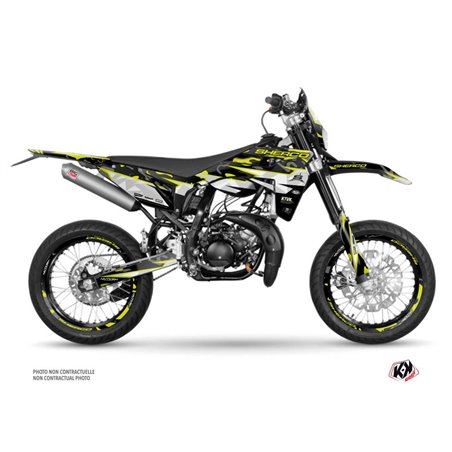 PACK Kit Deco 50cc BARBARIAN Sherco SM 50 Jaune Neon