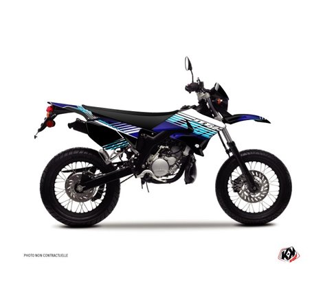 Kit Deco 50cc Flow Yamaha DT 50 Bleu