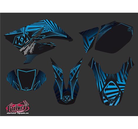 Kit Deco 50cc Graff Yamaha DT 50 Bleu