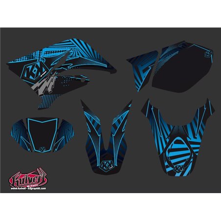 Kit Deco 50cc Graff Yamaha DT 50 Bleu