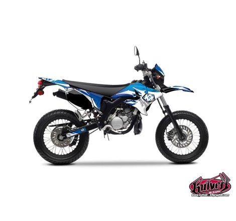 Kit Deco 50cc Graff Yamaha DT 50 Bleu Blanc