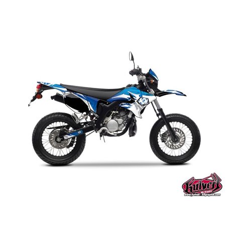 Kit Deco 50cc Graff Yamaha DT 50 Bleu Blanc