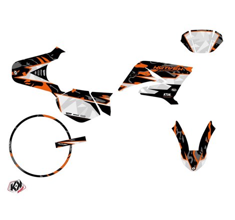 PACK Kit Deco + Housse de Selle 50cc BARBARIAN Yamaha DT 50 Orange