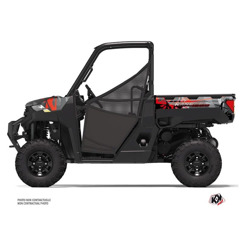 Kit Déco SSV Evil Polaris Ranger 1000 Gris Rouge (2022-2023)