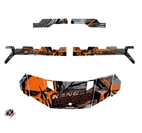 Kit Déco SSV Evil Polaris Ranger 1000 Gris Orange (2022-2023)