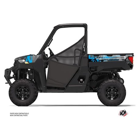 Kit Déco SSV Evil Polaris Ranger 1000 Gris Bleu (2022-2023)