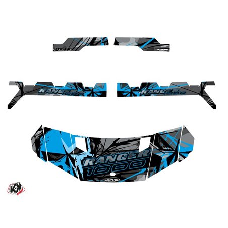 Kit Déco SSV Evil Polaris Ranger 1000 Gris Bleu (2022-2023)