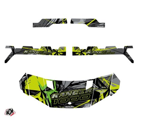 Kit Déco SSV Evil Polaris Ranger 1000 Gris Vert (2022-2023)