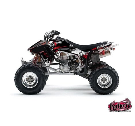 Kit Déco Quad Trash Honda 450 TRX Noir Rouge (2004-2005)