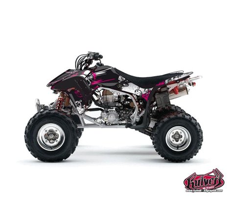 Kit Déco Quad Trash Honda 450 TRX Noir Rose (2004-2005)