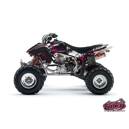 Kit Déco Quad Trash Honda 450 TRX Noir Rose (2004-2005)