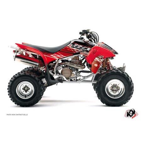 Kit Déco Quad Eraser Honda 450 TRX Rouge Blanc (2004-2005)