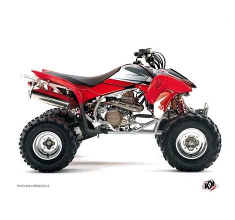 Kit Déco Quad Stage Honda 450 TRX Noir Rouge (2004-2005)