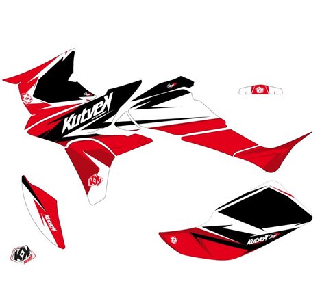 Kit Déco Quad Stage Honda 450 TRX Noir Rouge (2004-2005)