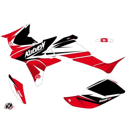 Kit Déco Quad Stage Honda 450 TRX Noir Rouge (2004-2005)