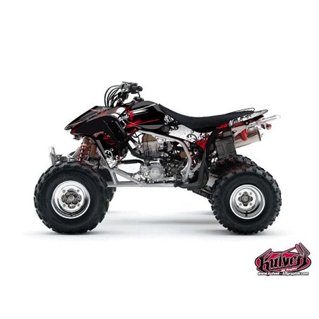 Kit Déco Quad Trash Honda 450 TRX Noir Rouge (2006-2007)