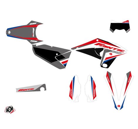 Kit Deco Moto Cross Mantova Fantic 125 XE Bleu