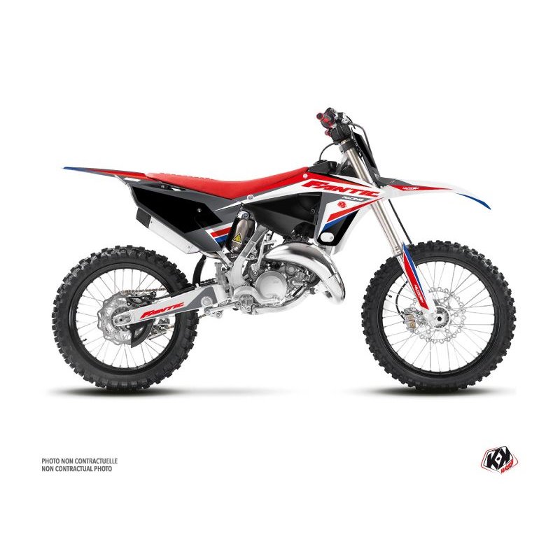 Kit Deco Moto Cross Mantova Fantic 125 XX Bleu