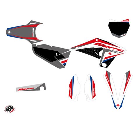 Kit Deco Moto Cross Mantova Fantic 125 XX Bleu