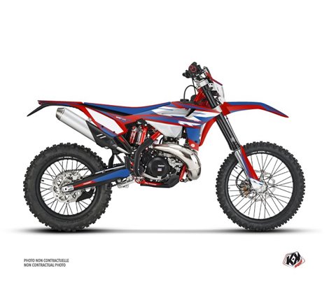 Kit Deco Moto Cross FIRENZE Beta RR 2T 125 Rouge Bleu